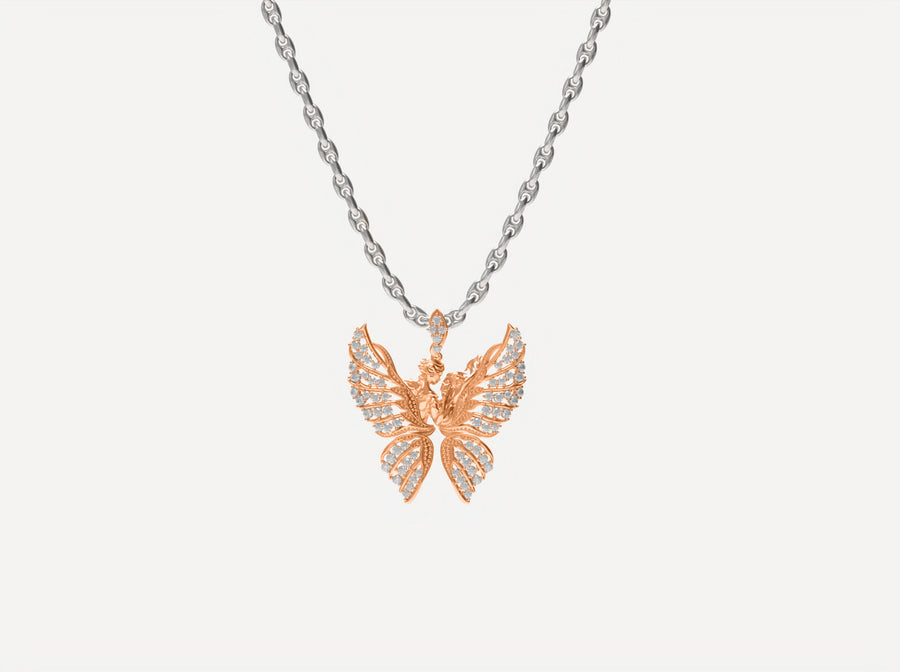(Real Gold) Magerit Butterly Pendant