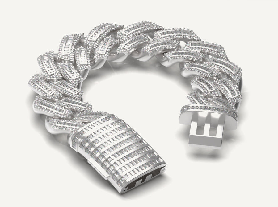 Miami Chain Baguette Link Bracelet V.3