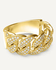 (Real Gold) Half Cuban Ring V.1.3