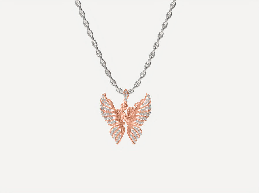 (Real Gold) Magerit Butterly Pendant