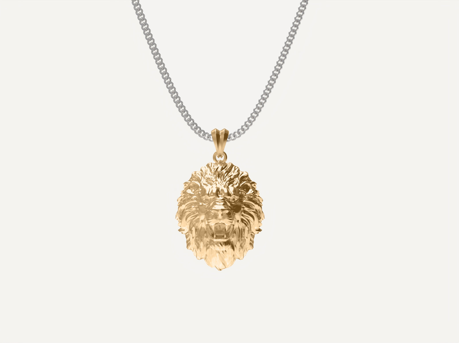 (Real Gold) Lion Pendant V.2.1