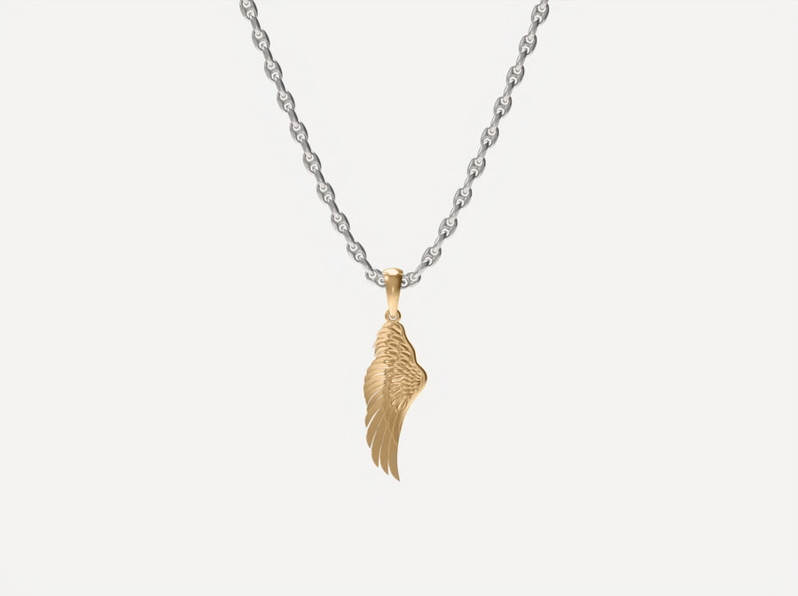 (Real Gold) Angel Wing Pendant