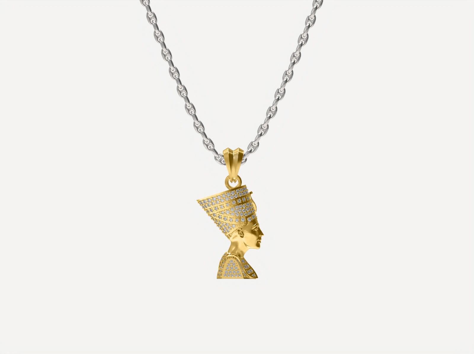 (Real Gold) Nefertiti Pendant