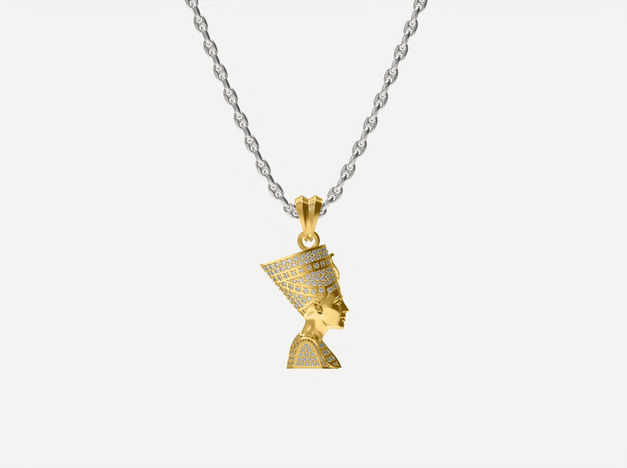 (Real Gold) Nefertiti Pendant