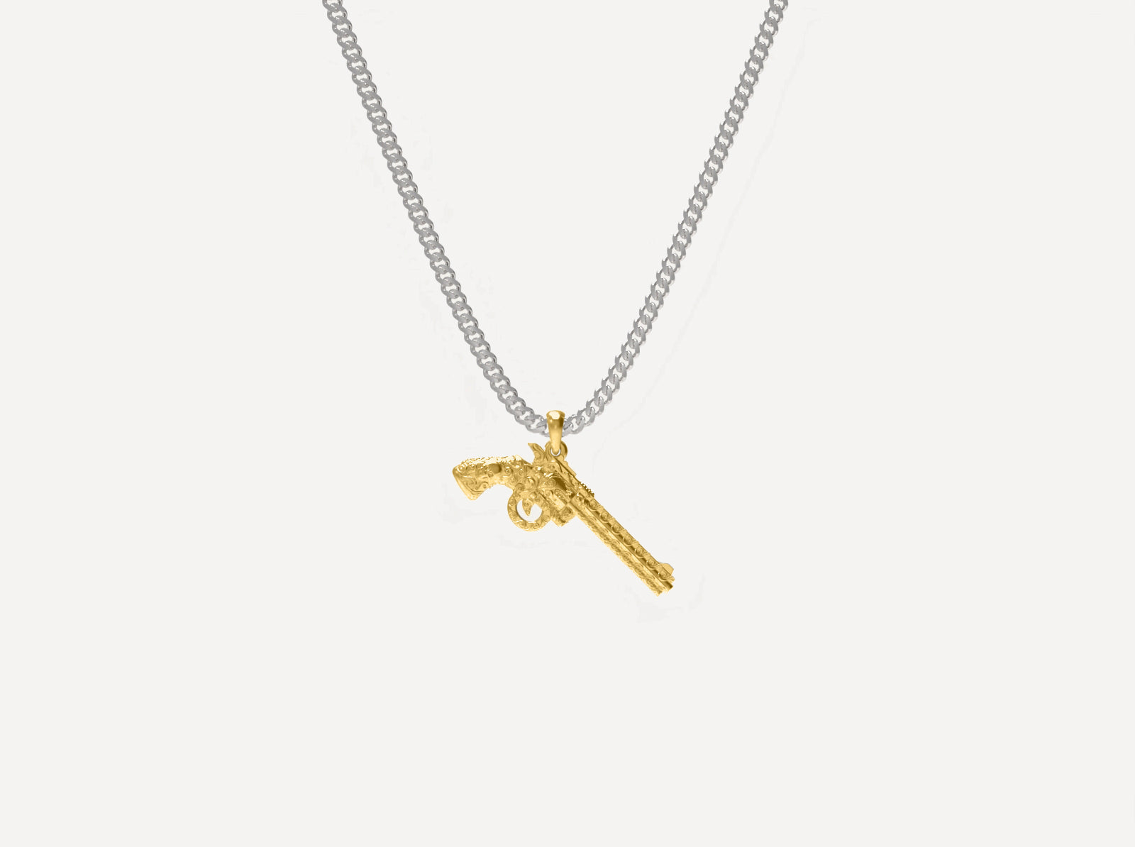 (Real Gold) Magnum Skull Pendant