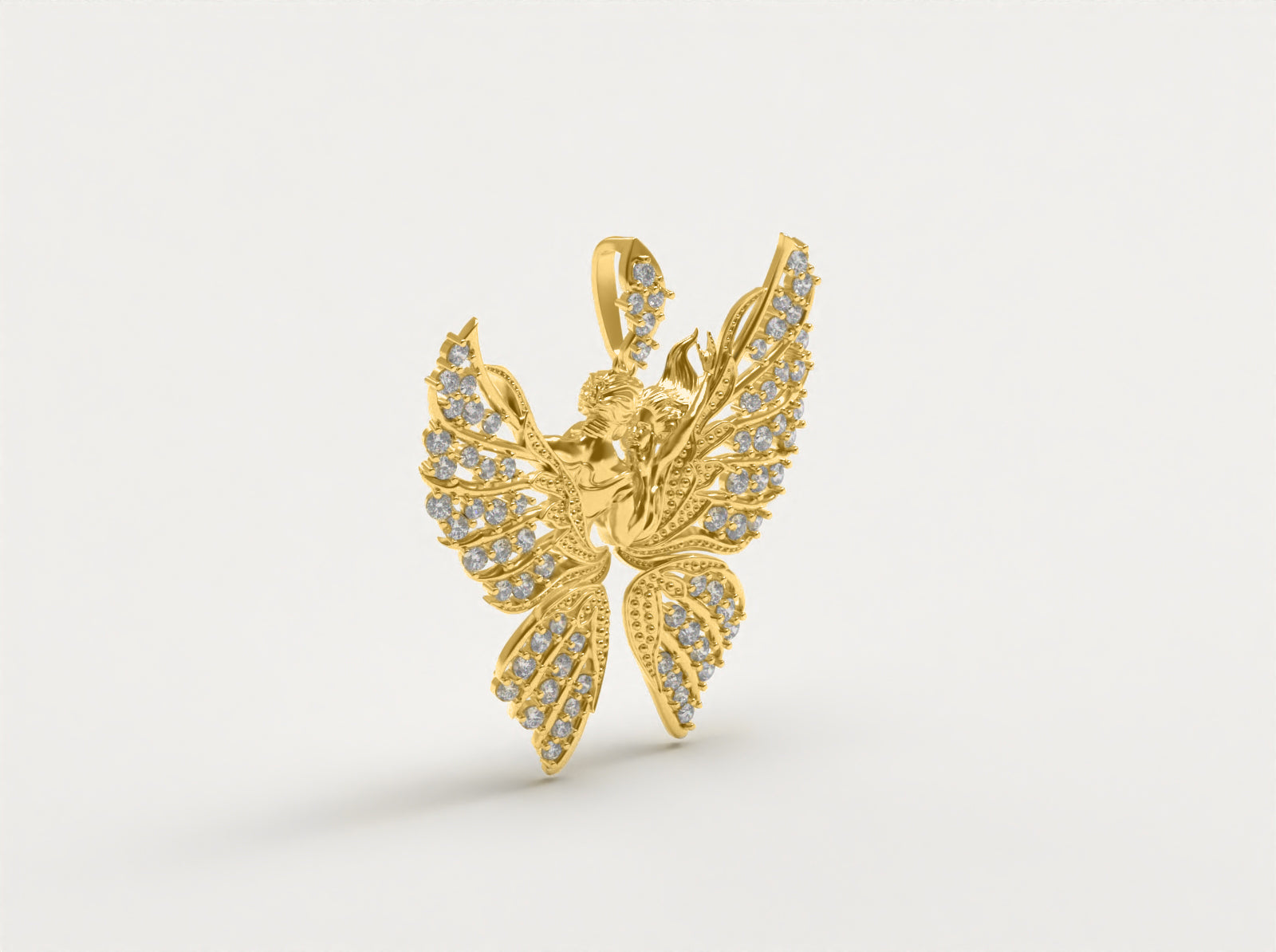 (Real Gold) Magerit Butterly Pendant