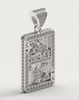 Heart King Playing Card Pendant