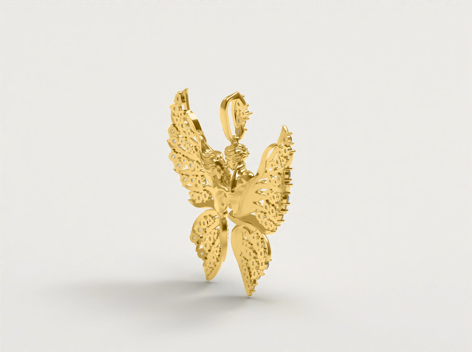 (Real Gold) Magerit Butterly Pendant