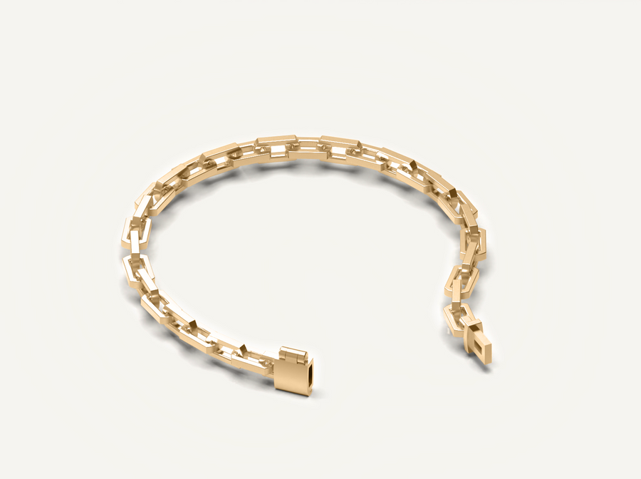 (Real Gold) Dainty Anchor Link Bracelet V.2