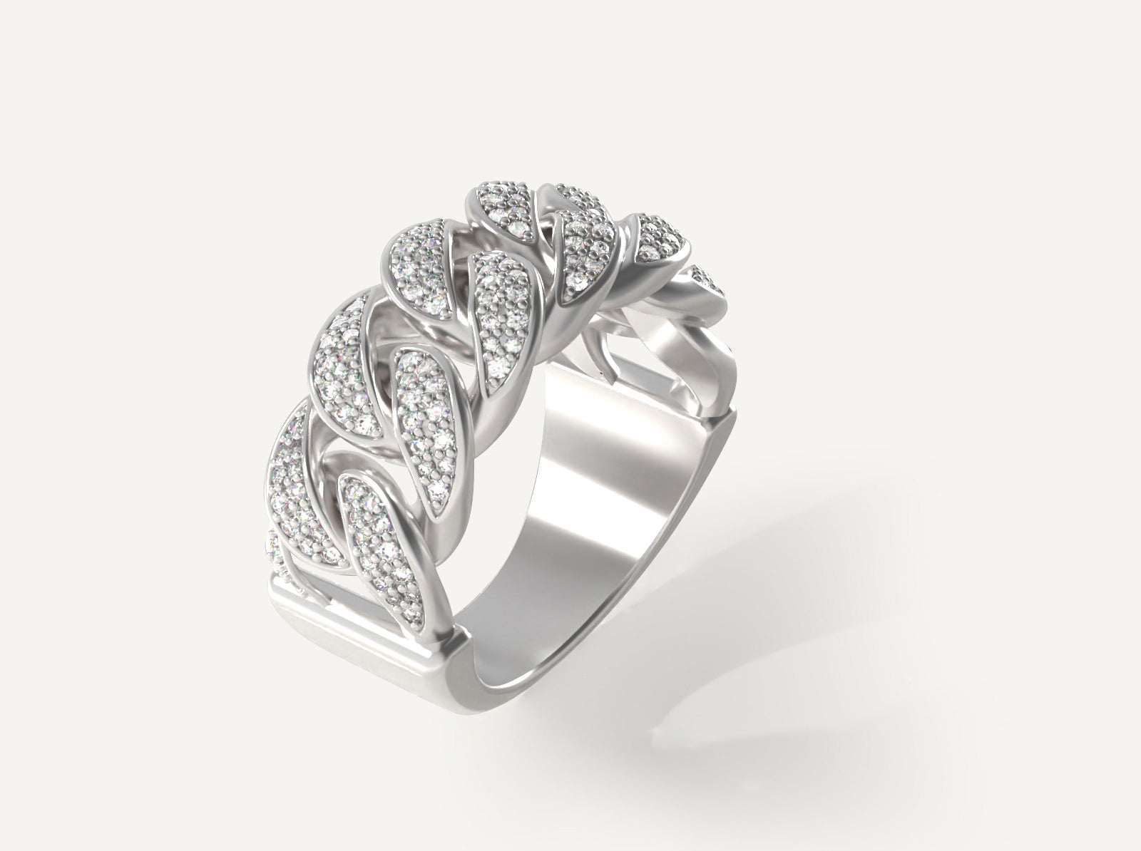 (Real Gold) Half Cuban Ring V.1.3