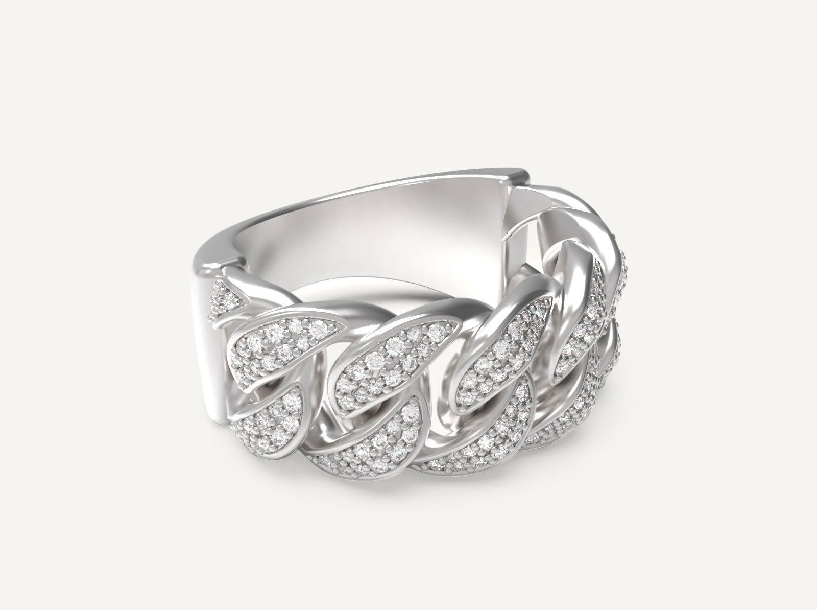 (Real Gold) Half Cuban Ring V.1.3