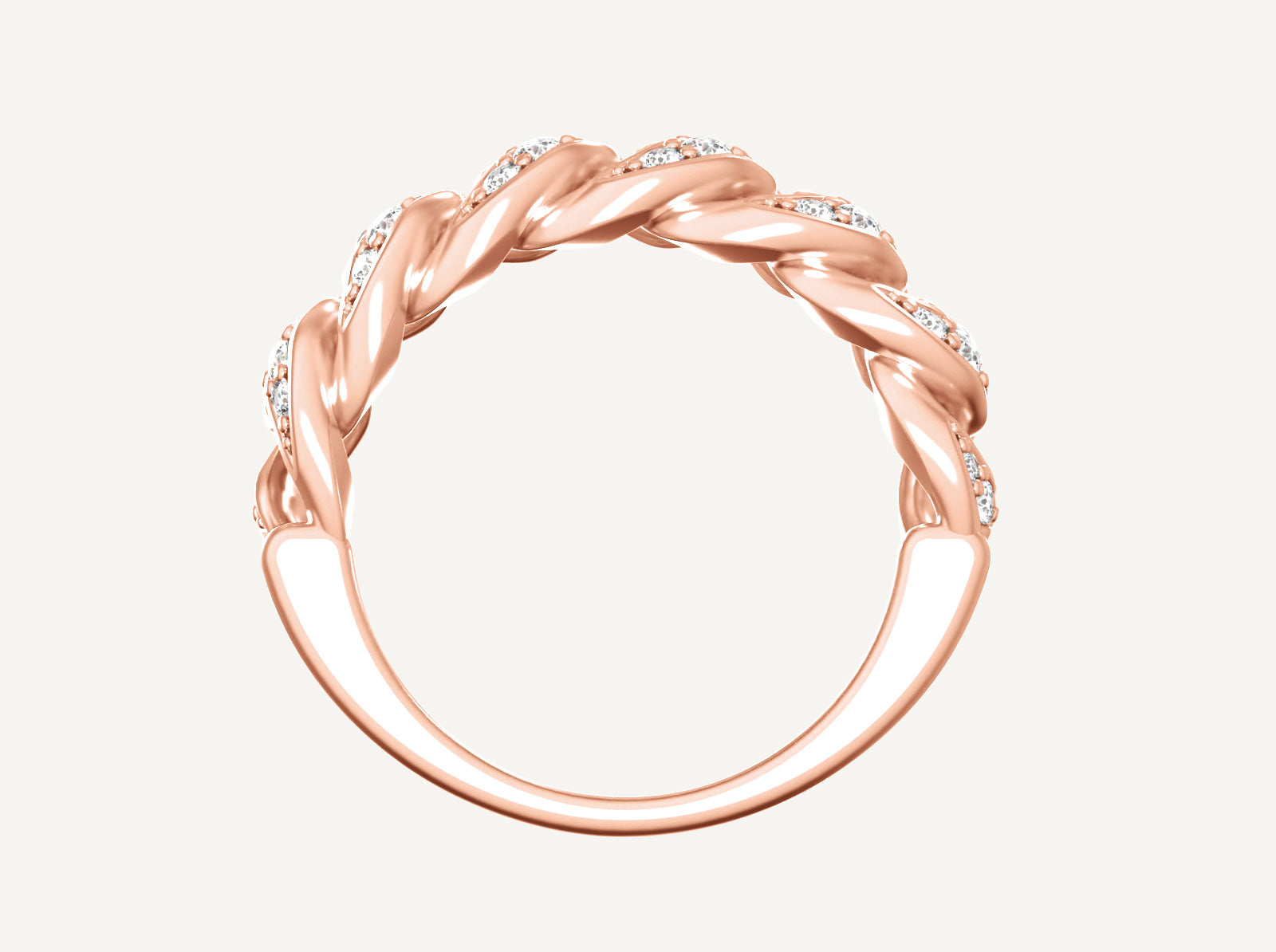 (Real Gold) Half Cuban Ring V.1.1