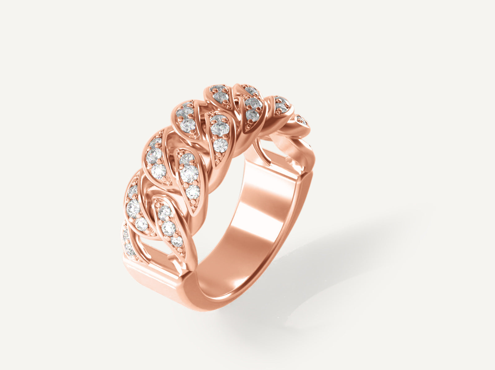 (Real Gold) Half Cuban Ring V.1.1