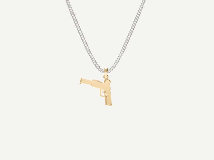 (Real Gold) Smith Wesson Extended Pendant