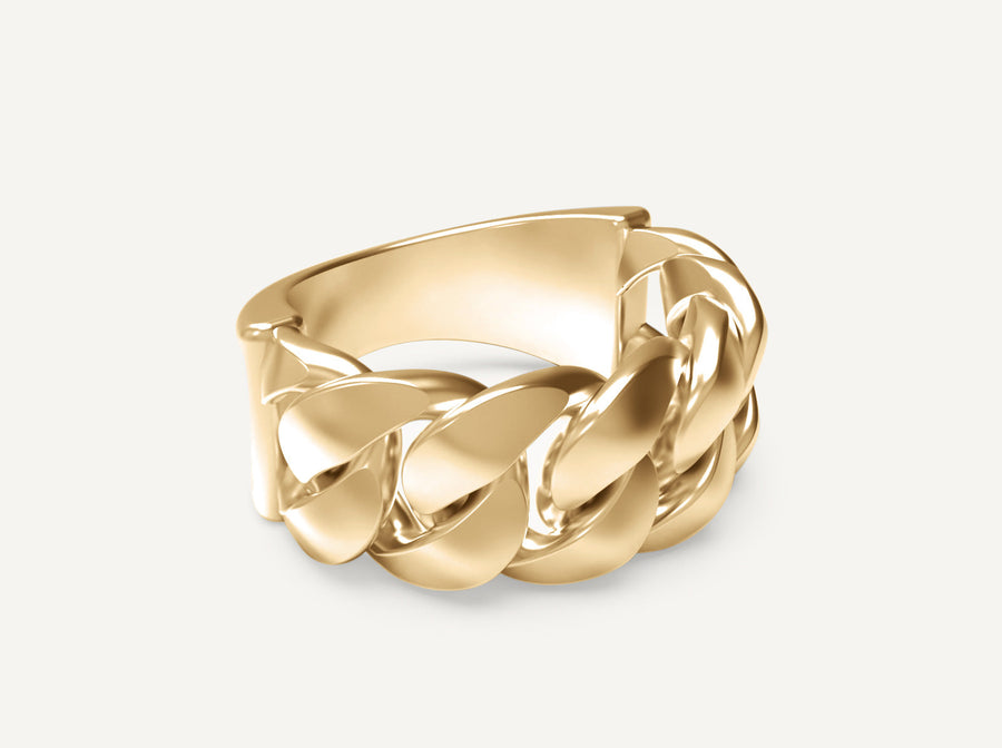 (Real Gold) Half Cuban Ring V.1.2