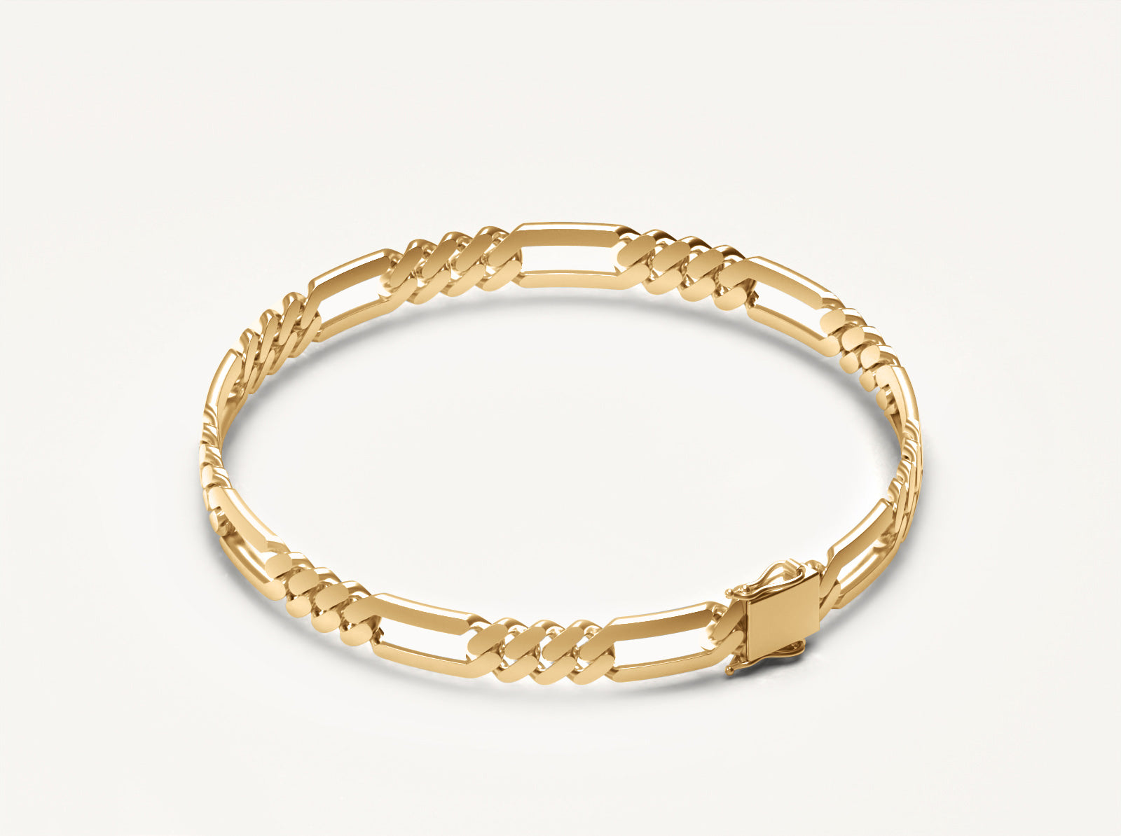 (Real Gold) Figaro Link Bracelet