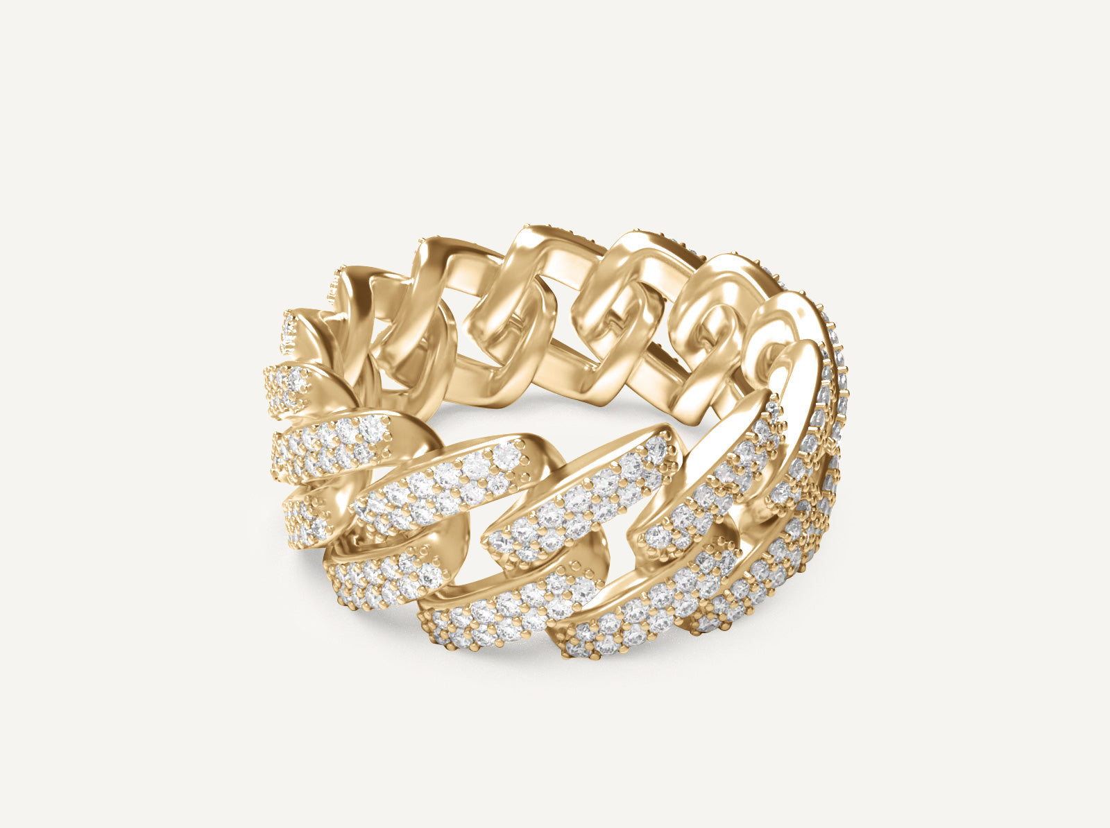 (Real Gold) Full Cuban Ring V.1.2