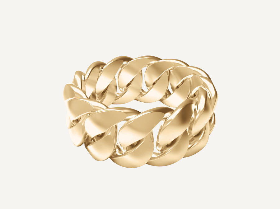 (Real Gold) Full Cuban Ring V.1.5