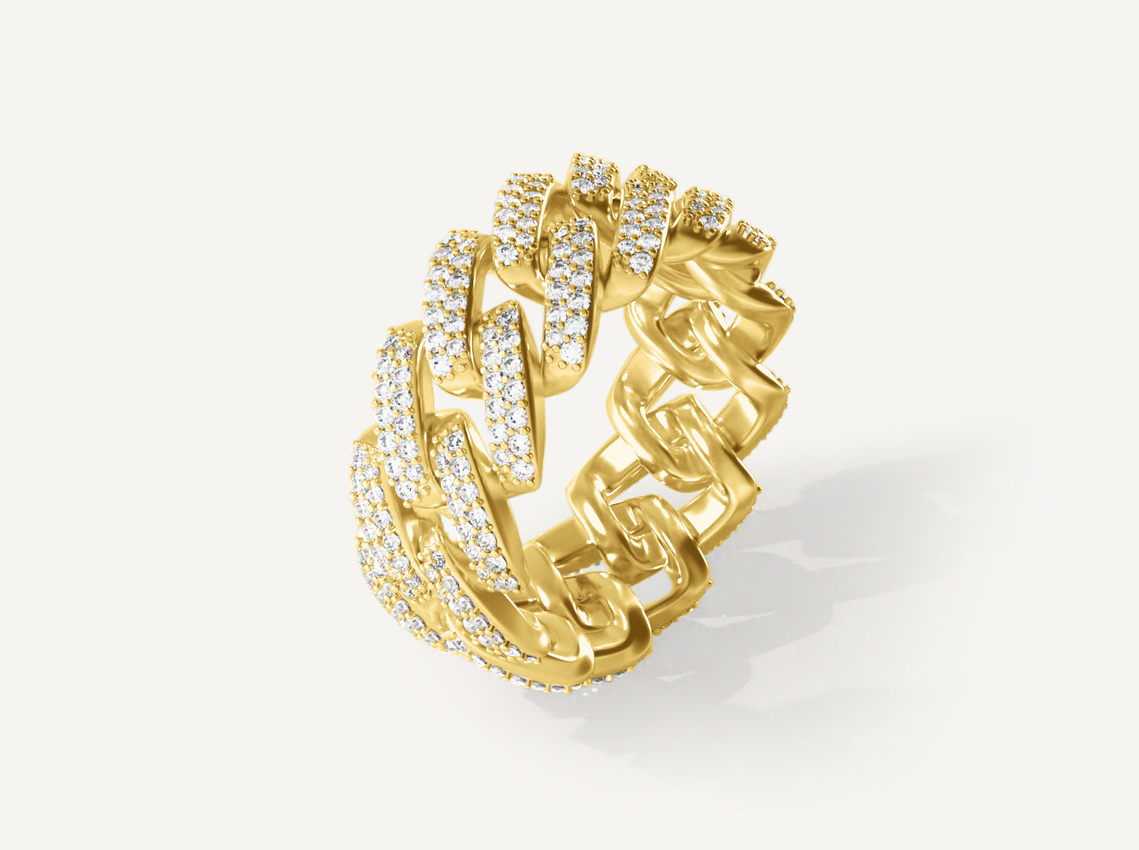 (Real Gold) Full Cuban Ring V.1.2