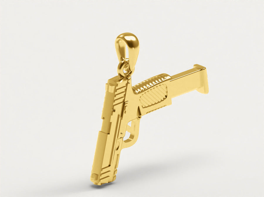 (Real Gold) Smith Wesson Extended Pendant