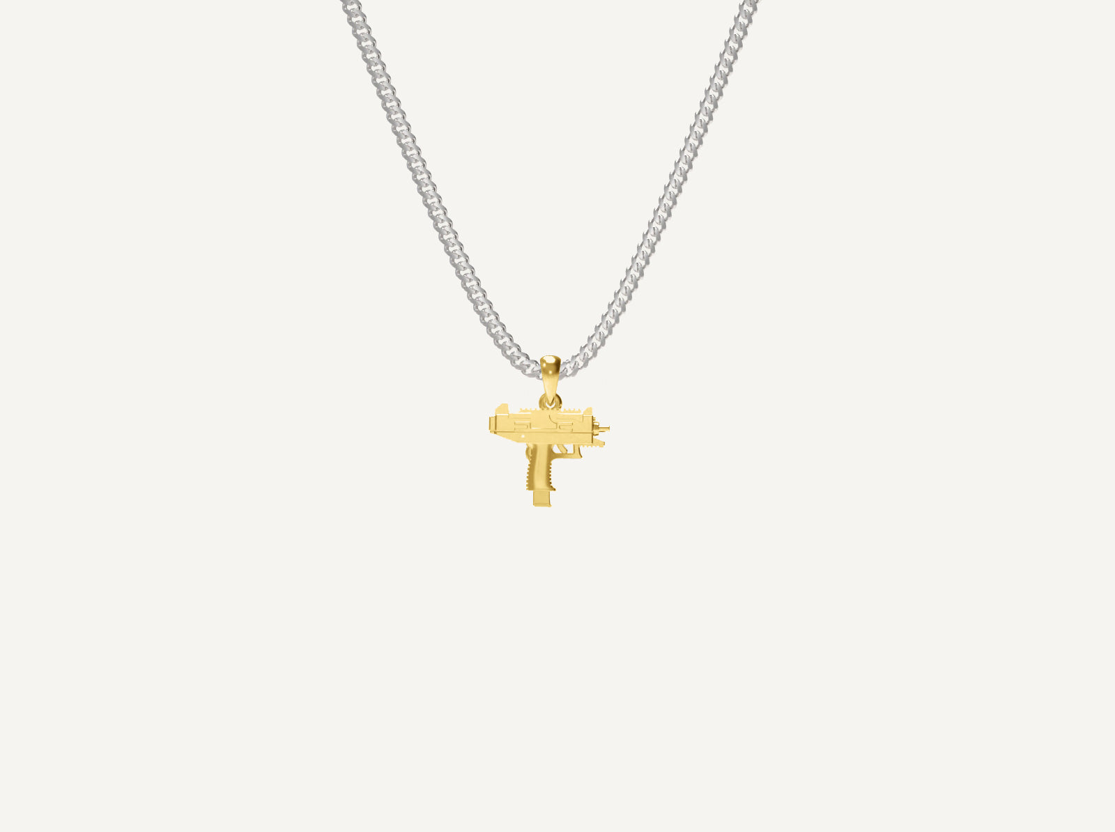 (Real Gold) Uzi Pendant