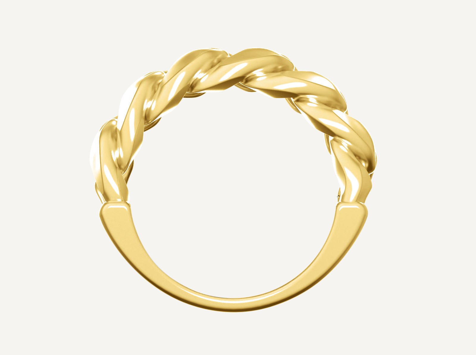 (Real Gold) Half Cuban Ring V.1.2