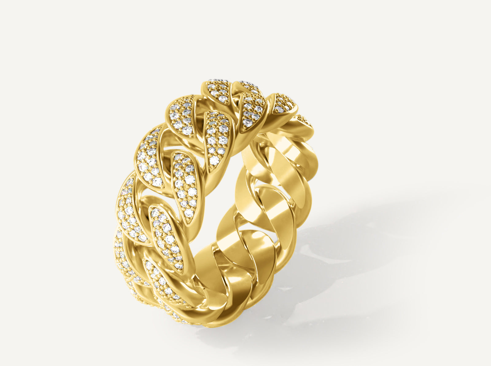 (Real Gold) Full Cuban Ring V.1.7