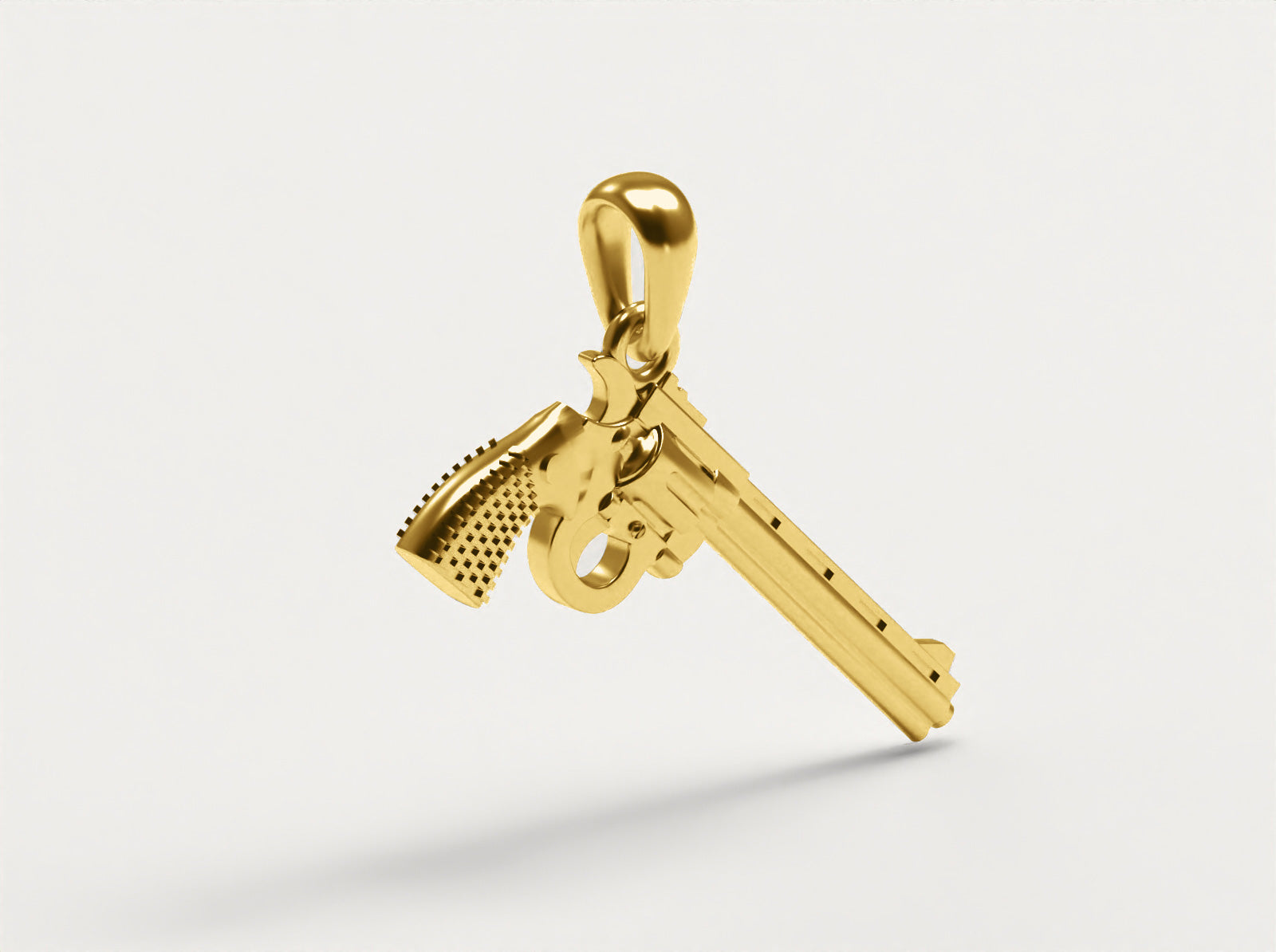 (Real Gold) Magnum Gun Pendant