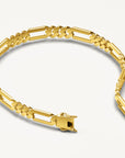 (Real Gold) Figaro Link Bracelet