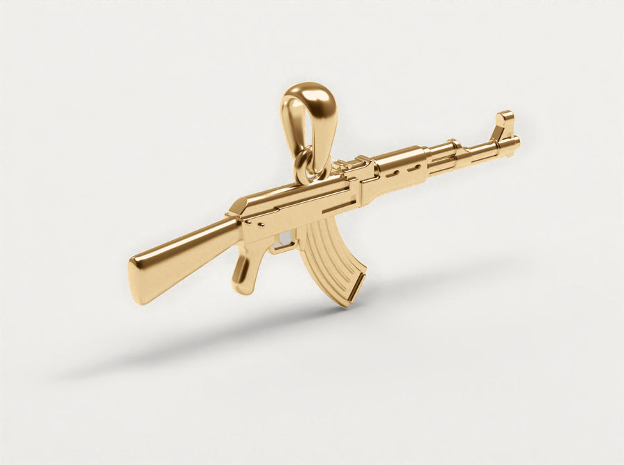 (Real Gold) AK 47 Pendant