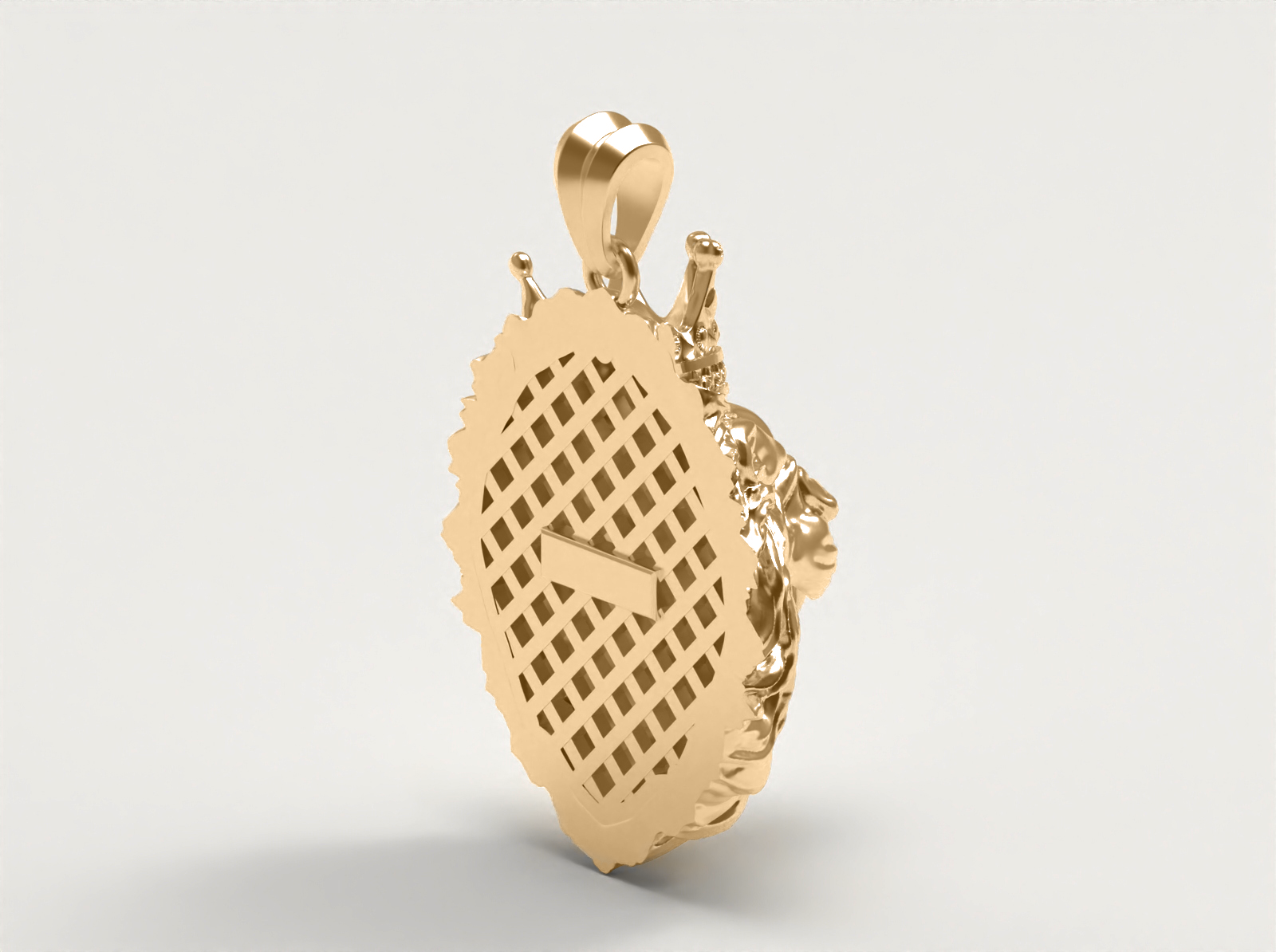 (Real Gold) Lion Pendant V.2.2