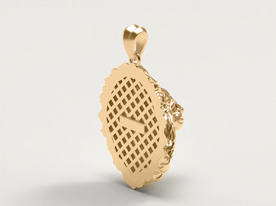 (Real Gold) Lion Pendant V.2.1