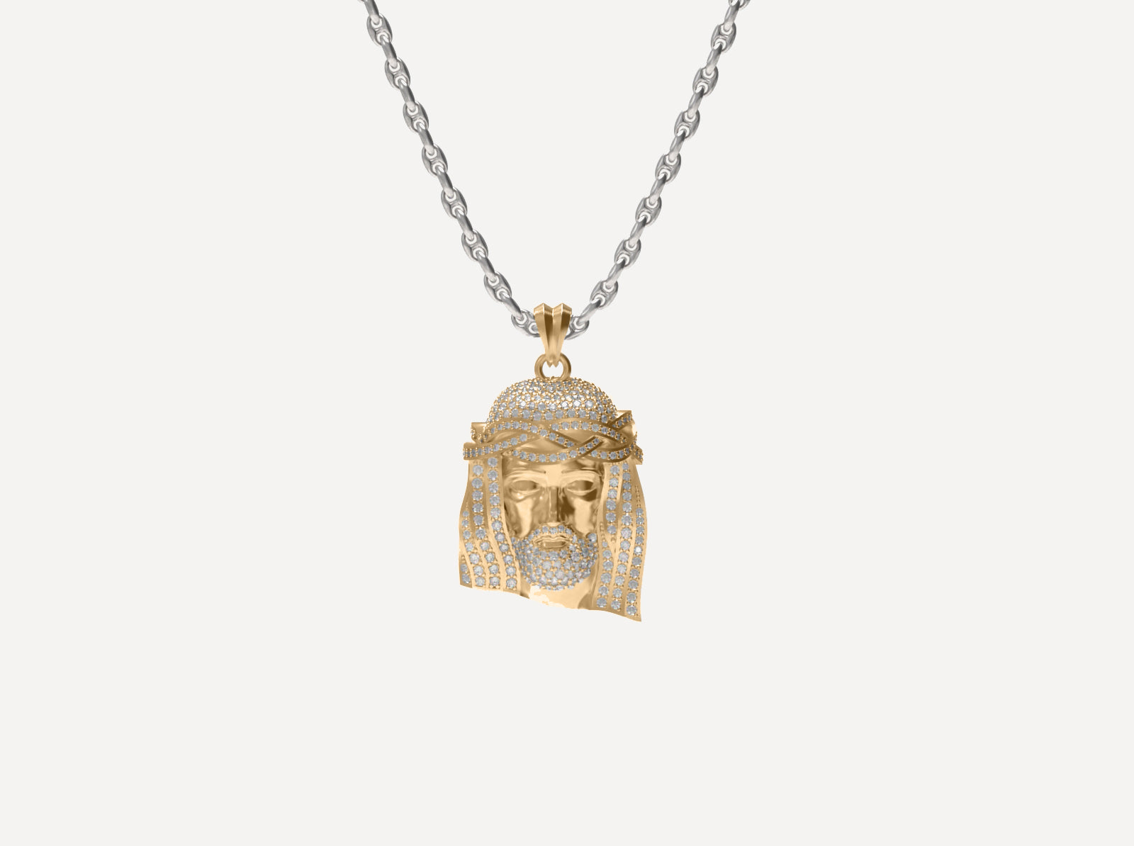Jesus Head Pendant V.3
