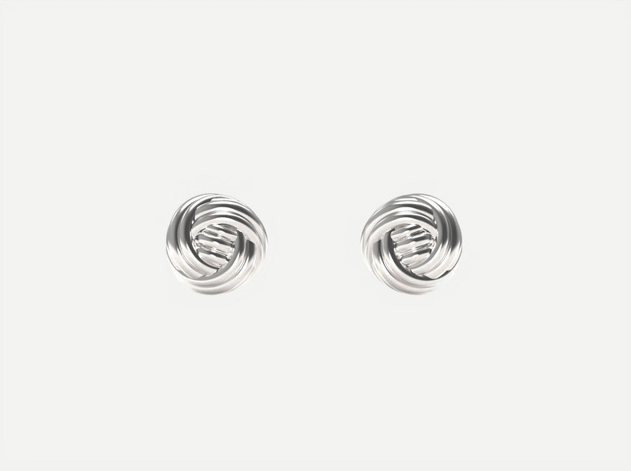 Rope Knot Ball Earring