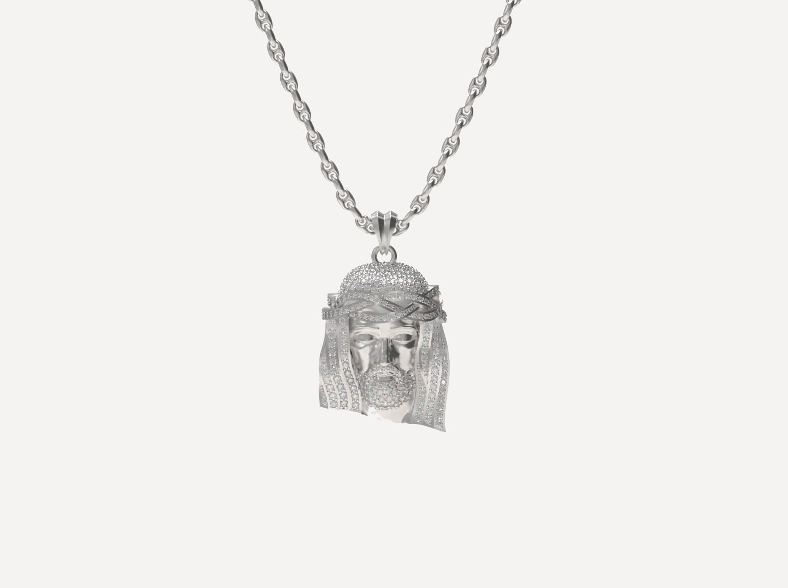 Jesus Head Pendant V.3