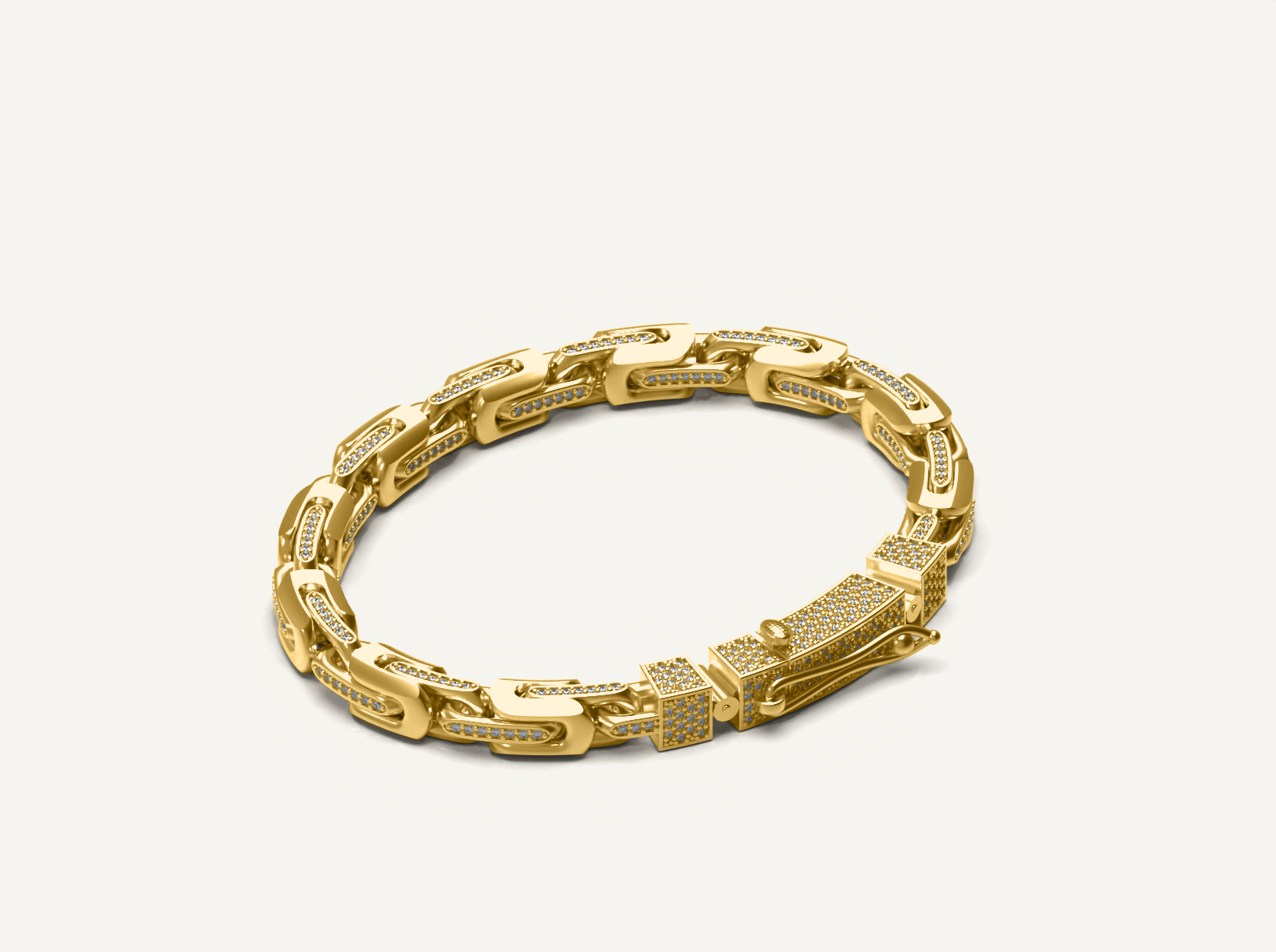Interlinked Box Chain Bracelet