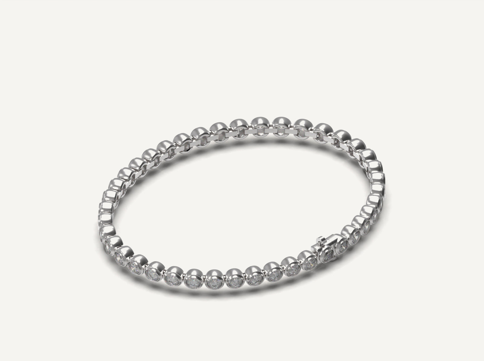 Bezel Tennis Bracelet