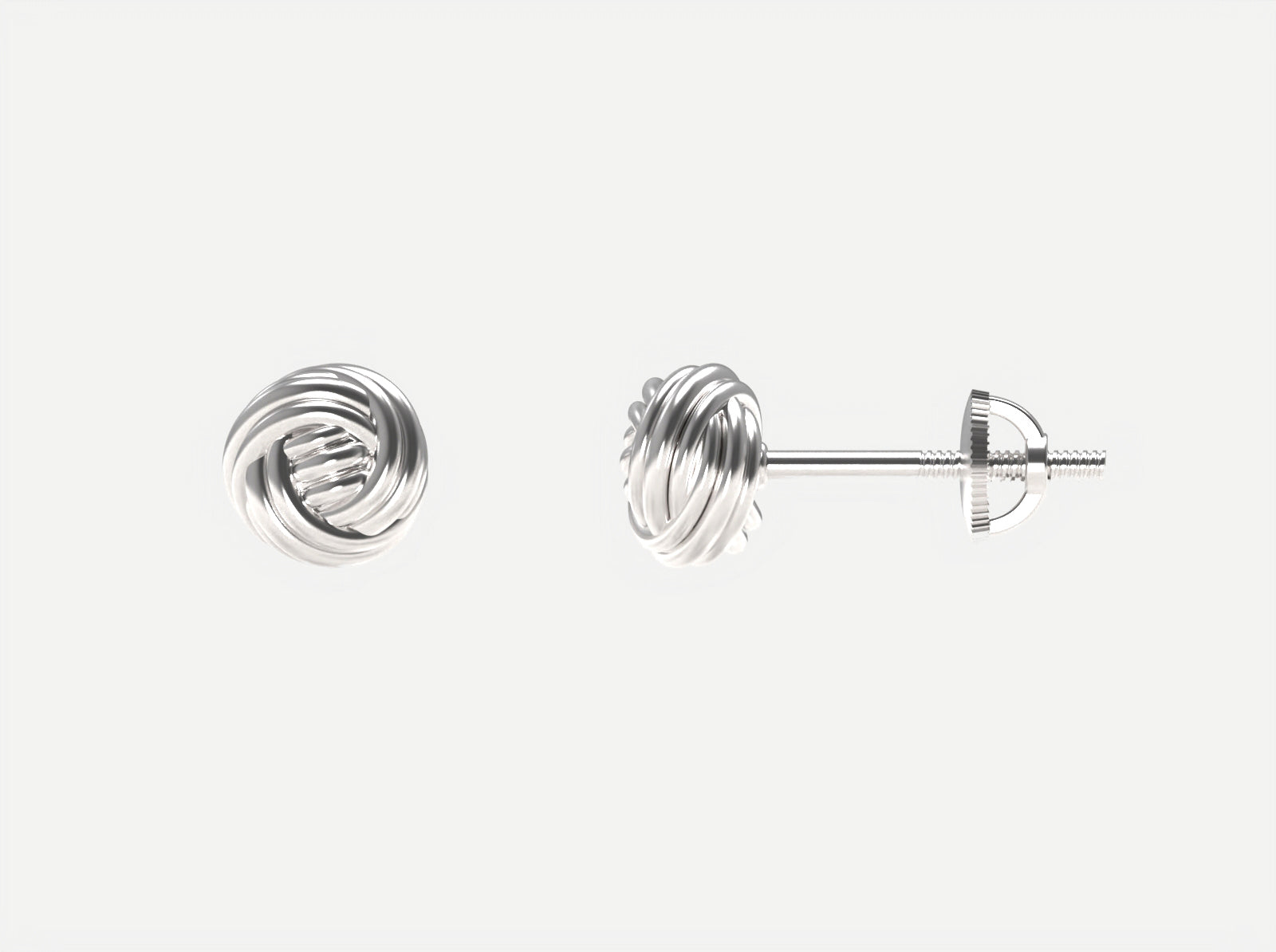 Rope Knot Ball Earring