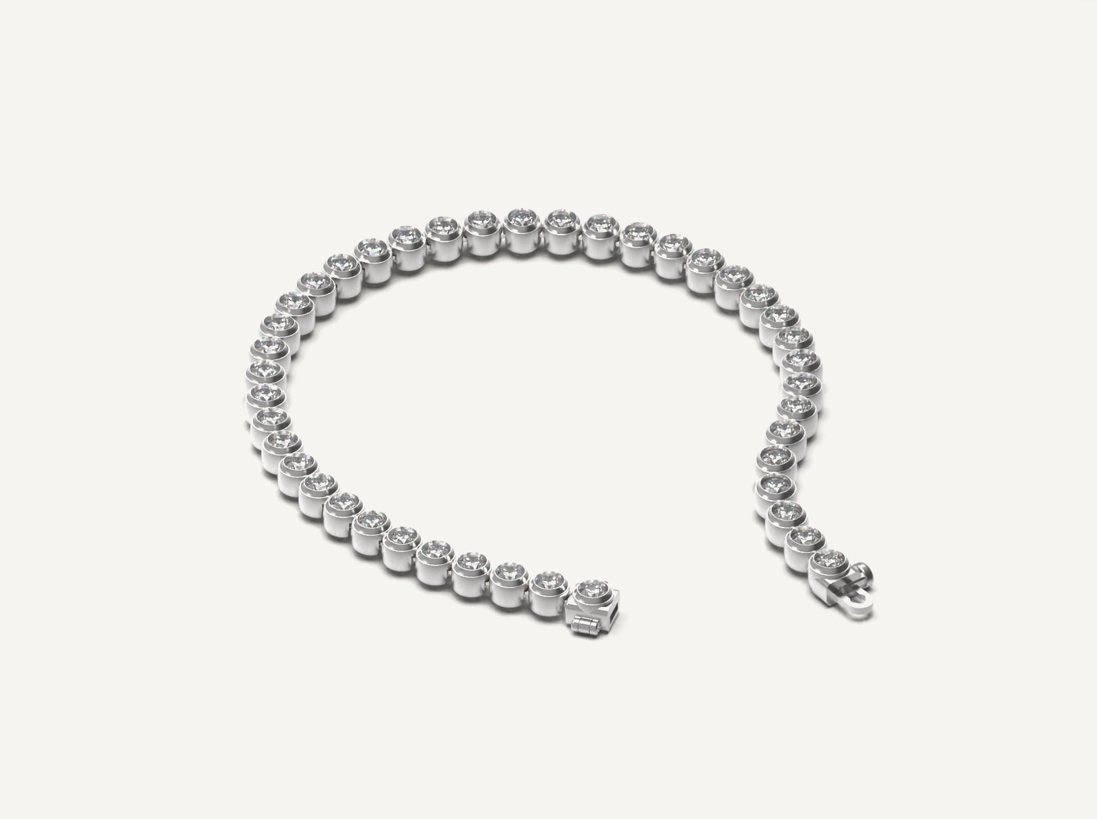 Bezel Tennis Bracelet