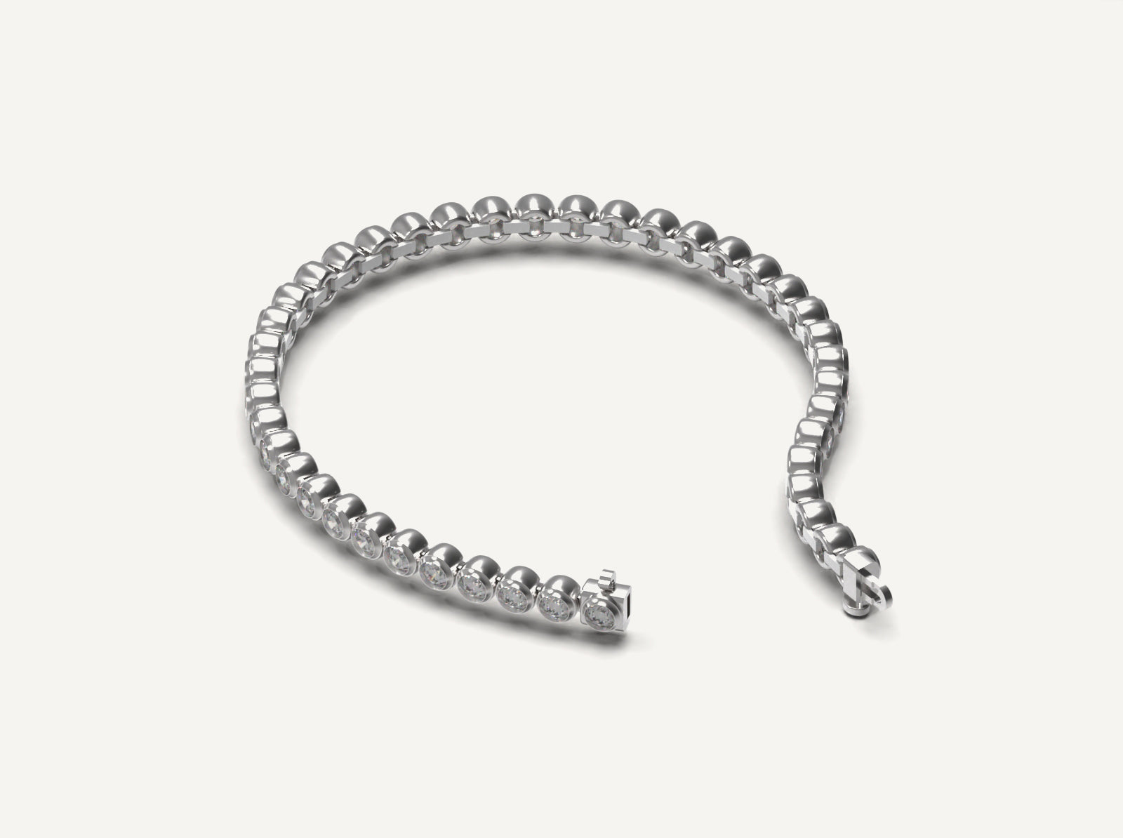 Bezel Tennis Bracelet