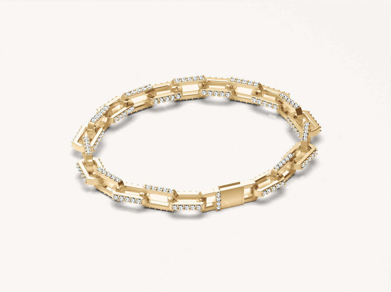 Anchor Link Bracelet With Gem V.1