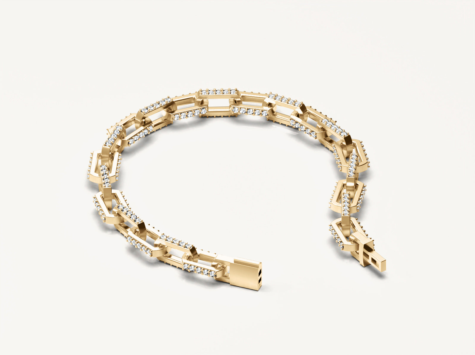 Anchor Link Bracelet With Gem V.1
