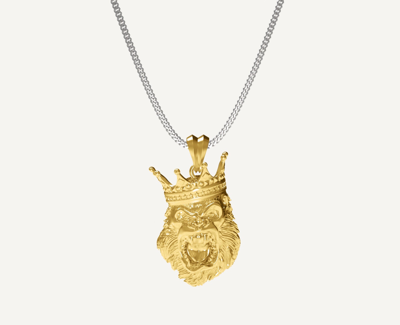 Gorilla Crown Pendant